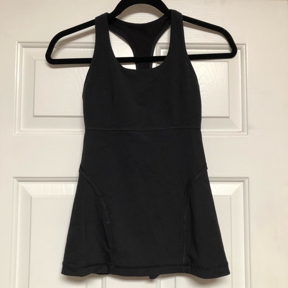 Lululemon Power Up T Back Black Tank Top - Picture 3 of 5